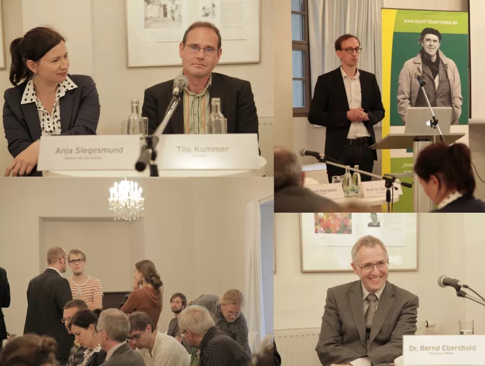 Fotos: Sylwia Mierzynska, TeilnehmerInnen Podiumsdiskussion "Raus aus dem Elfenbeinturm"